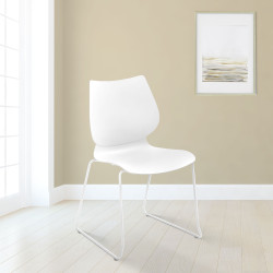 Insieme di 2 sedie Houma, bianche