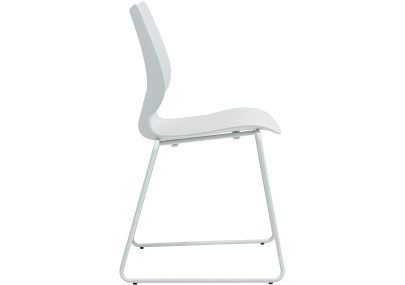 Ensemble de 2 chaises Houma, blanches