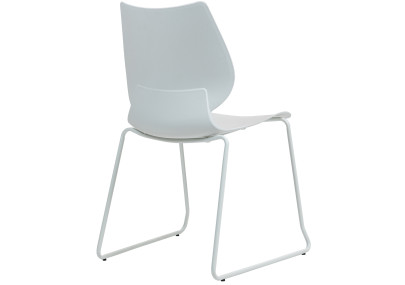 Ensemble de 2 chaises Houma, blanches