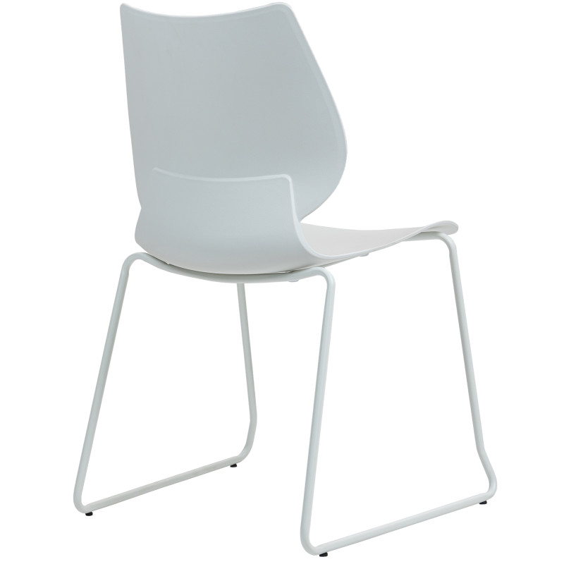 Ensemble de 2 chaises Houma, blanches