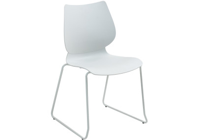 Ensemble de 2 chaises Houma, blanches