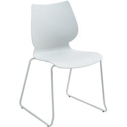 Insieme di 2 sedie Houma, bianche