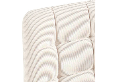 Ensemble de 2 chaises de salle à manger Antibes Cord crème