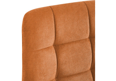 Ensemble de 2 chaises de salle à manger Antibes Cord orange