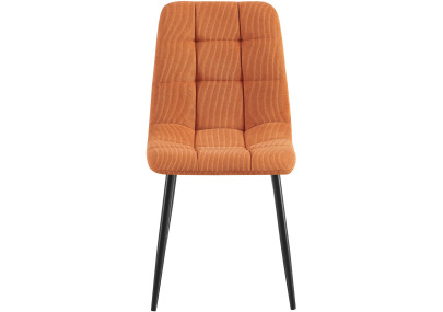 Ensemble de 2 chaises de salle à manger Antibes Cord orange