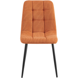 Ensemble de 2 chaises de salle à manger Antibes Cord orange