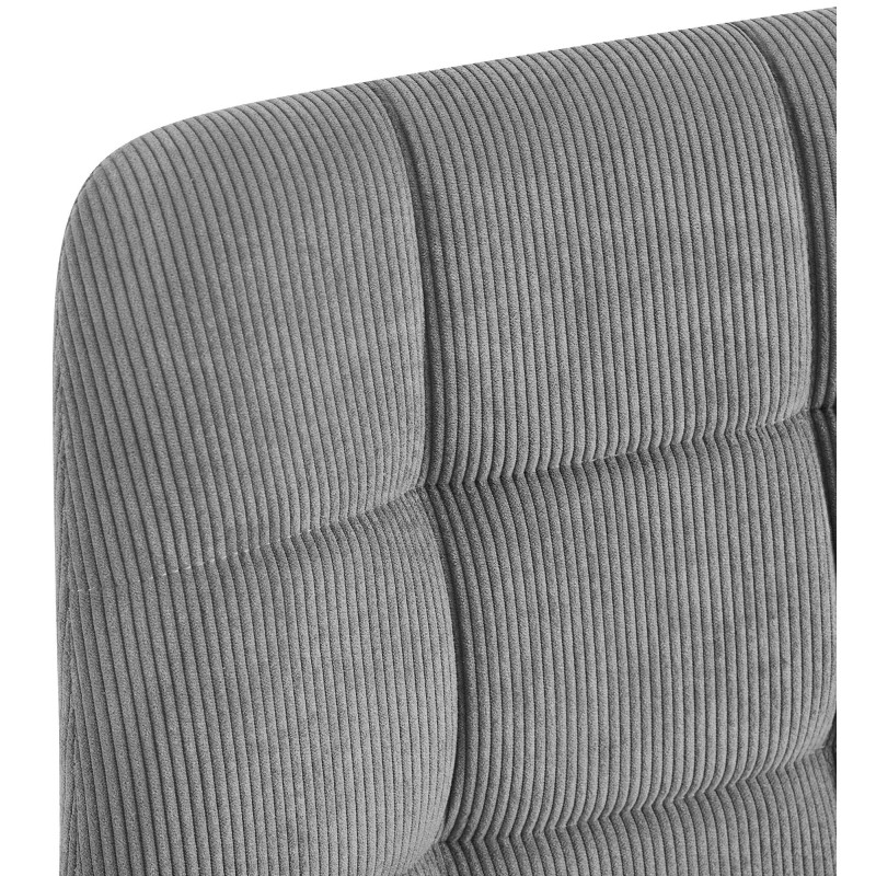 Coppia di sedie da pranzo Antibes Cord grigie