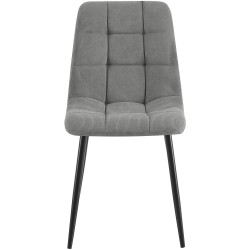 Coppia di sedie da pranzo Antibes Cord grigie