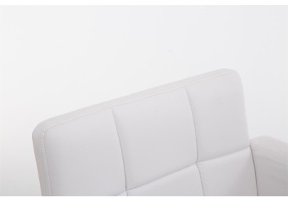 Tabouret de bar Los Angeles em couro artificial C branco