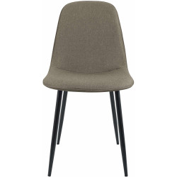 Insieme di 4 sedie da pranzo Maryam, tessuto tortora