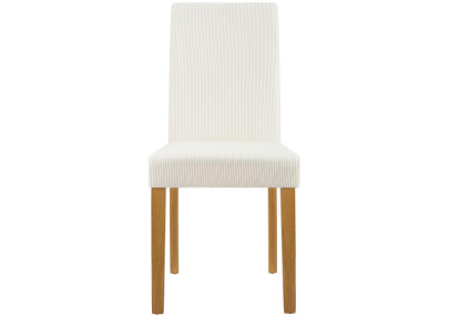 Ensemble de 2 chaises de salle à manger Ina Cord crème clair antique