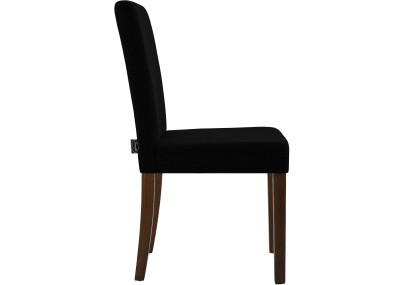 Ensemble de 2 chaises de salle à manger Ina Cord noir antique