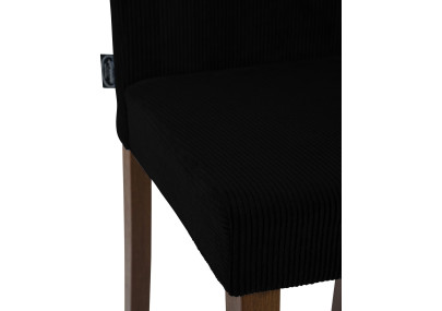 Ensemble de 2 chaises de salle à manger Ina Cord noir antique