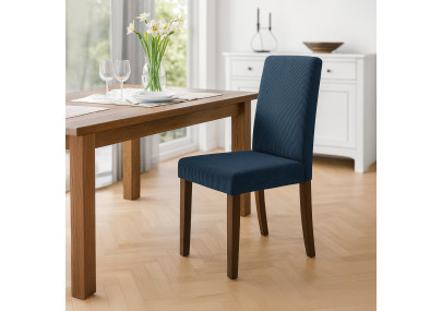 Coppia di sedie da pranzo Ina Cord blu scuro antico