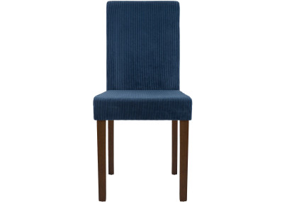 Coppia di sedie da pranzo Ina Cord blu scuro antico