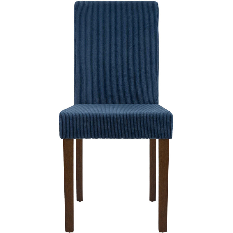 Conjunto de 2 sillas de comedor Ina Cord azul marino antiguo