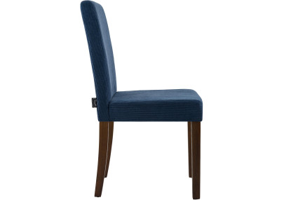 Coppia di sedie da pranzo Ina Cord blu scuro antico