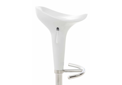 Tabouret de bar Saddle, blanc
