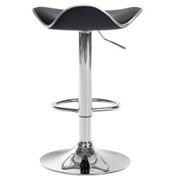 Tabouret de bar Shanghai em couro artificial C noir