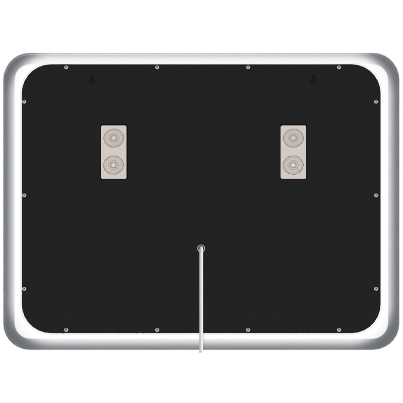 Miroir de salle de bain Jericho 60x80 avec Bluetooth et verre transparent