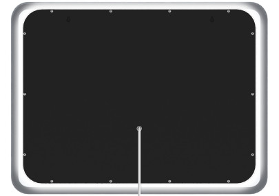 Miroir de salle de bain Jericho 60x80 sans Bluetooth en verre transparent