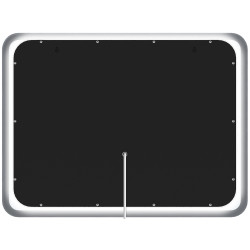 Specchio da bagno Jericho 60x80 senza Bluetooth in vetro trasparente