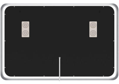 Miroir de salle de bain Jericho 70x100 avec Bluetooth et verre transparent