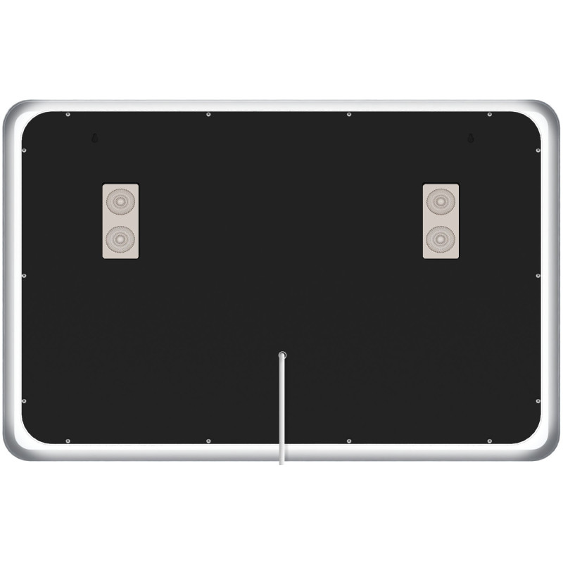 Specchio da bagno Jericho 70x100 con Bluetooth e vetro trasparente