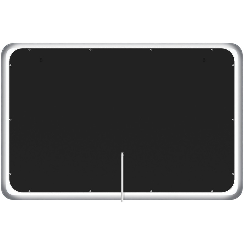 Miroir de salle de bain Jericho 70x100 sans Bluetooth, verre transparent