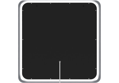 Miroir de salle de bain Jericho 80x80 sans Bluetooth, verre transparent