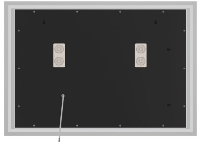 Miroir de salle de bain Jaffrey 70x100 avec Bluetooth et verre transparent