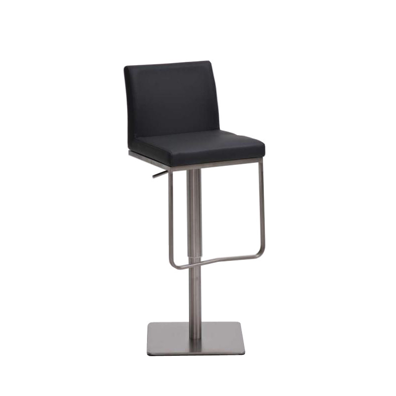 Tabouret de bar Panama E en similicuir gris
