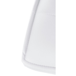 Tabouret de bar Peking V2, similicuir noir blanc