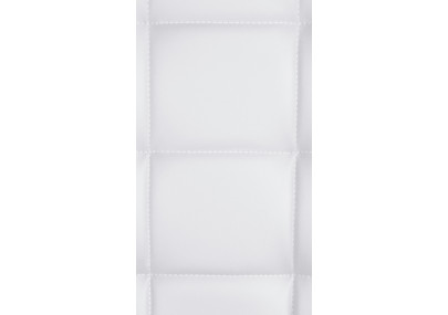 Tabouret de bar Peking V2 en similicuir chromé blanc