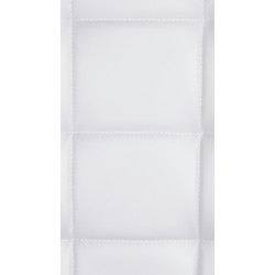 Tabouret de bar Peking V2 en similicuir chromé blanc