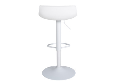 Ensemble de 4 tabourets de bar Aveiro en similicuir blanc