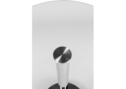 Tavolo rotondo in vetro, 105 cm, vetro trasparente