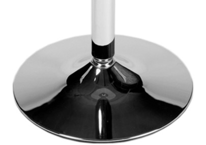 Table ronde en verre, 105 cm, verre transparent