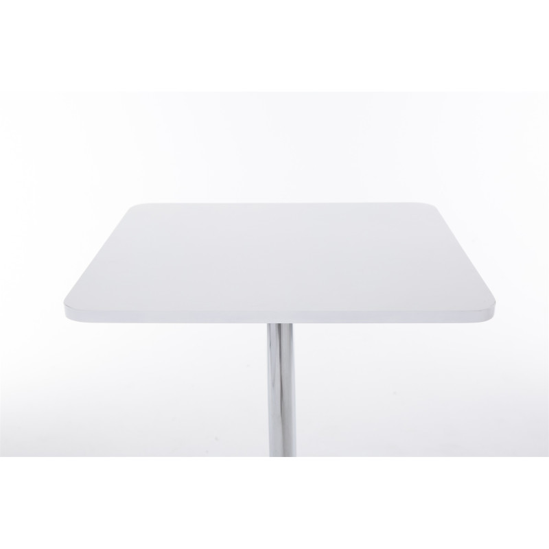 Tabela alta quadrada branca