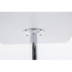 Tabela alta quadrada branca