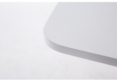 Mesa alta cuadrada blanca