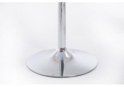 Table haute carrée blanche