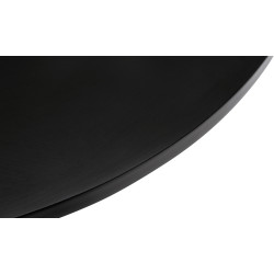 Tabela de bar redonda preta