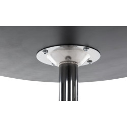 table de bar ronde noire