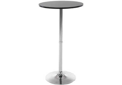 table de bar ronde noire
