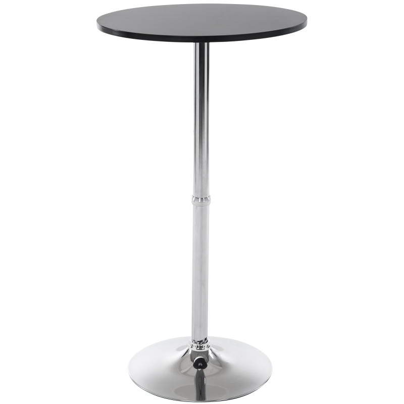 table de bar ronde noire