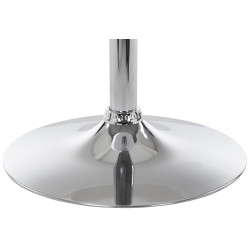 Tavola rotonda bianca su piedistallo