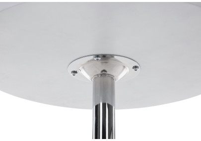 table ronde blanche sur pied