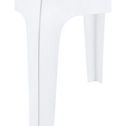 Tavolino Queen, bianco lucido