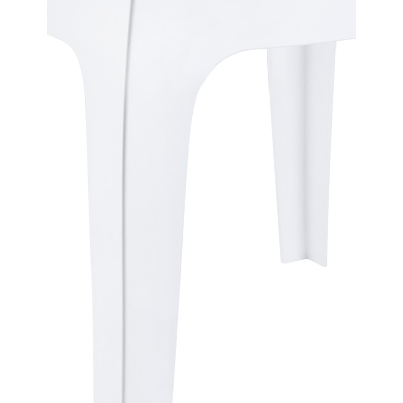 Table d'appoint Queen, blanc brillant